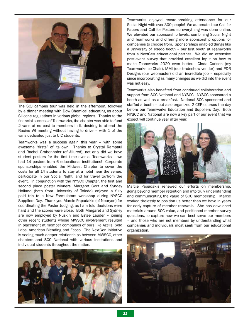 2018 SCC Chapter Activity Newsletter page 21