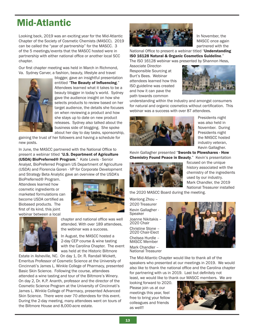 2019 SCC Chapter Activity Newsletter page 13