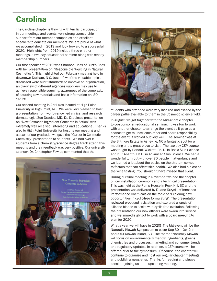 2019 SCC Chapter Activity Newsletter page 7