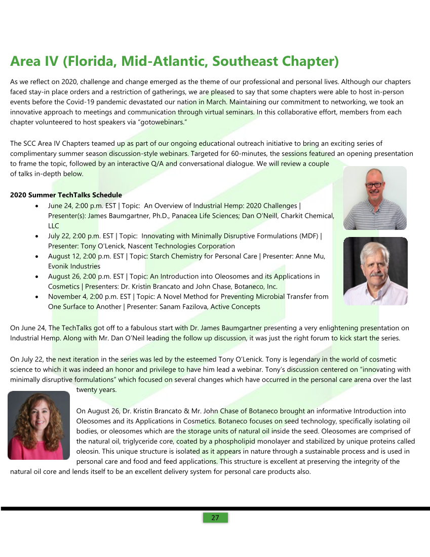 2020 SCC Chapter Activity Newsletter page 27