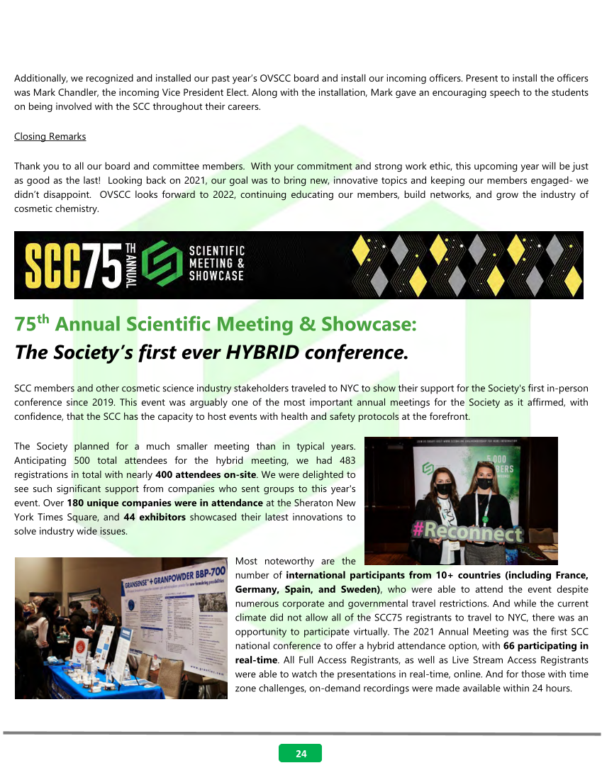 2021 SCC Chapter Activity Newsletter page 25