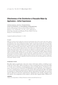 Effectiveness of the Disinfection of Reusable Make-Up Applicators—Initial Experiences cover image